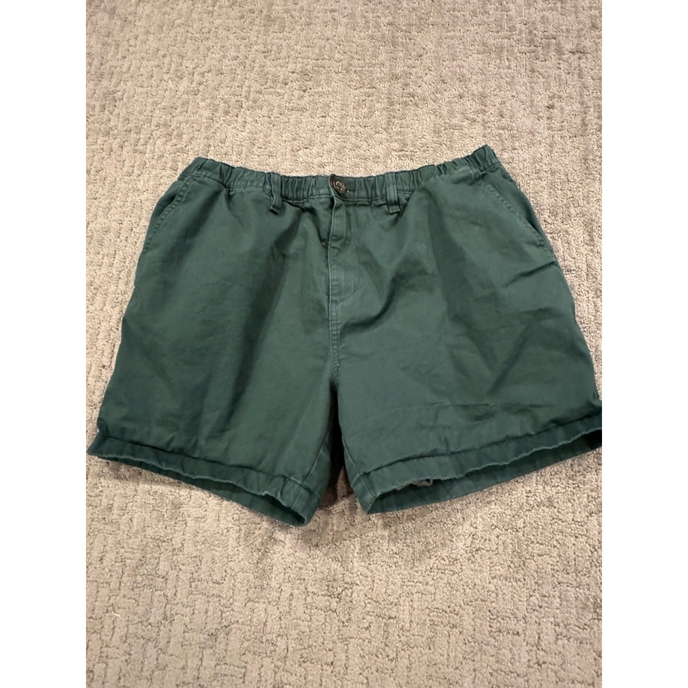 Chubbies Shorts XL Green Chino Flannel Lined 5" Inseam Made in USA (D1)